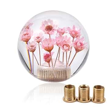 Amazon.com: XIMINZ Round Ball Shift Knob Pink Flower