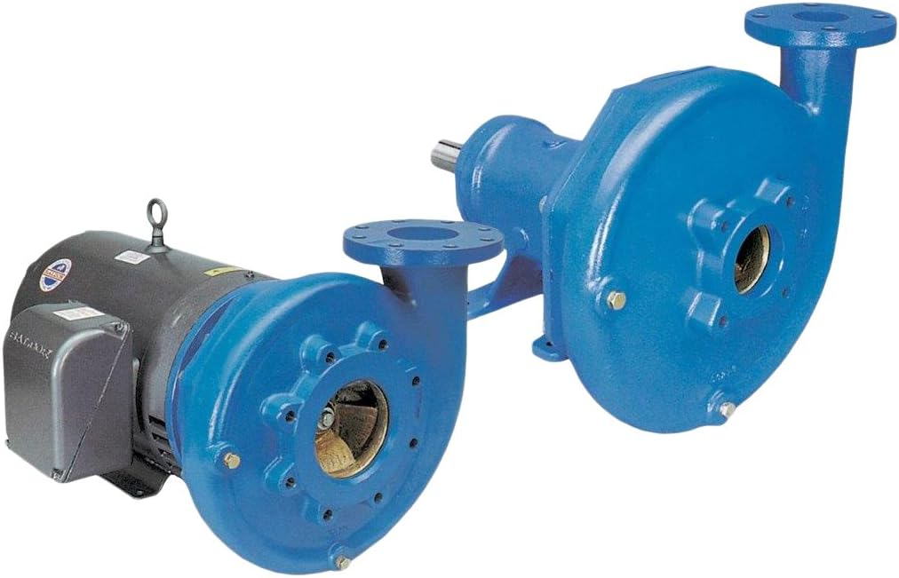 GOULDS Water Technology 10AI1T2C0 3656 M and L Series Suction Flanged Pump, Carbon/Ceramic Seal, 4 x 5-8 Pump Size, 60 Hz, 2 Pole, 3500 RPM, 60 hp, 3 Phase, ODP Motor, 7-1/2" Impeller
