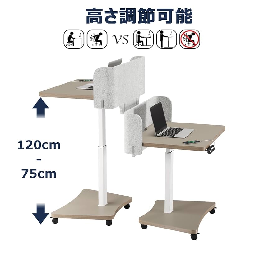 Radlove パソコンデスク 昇降デスク サイドテーブル 電動昇降式デスク Amazon.co.jp: Radlove 昇降デスク パソコンデスク 昇降式
