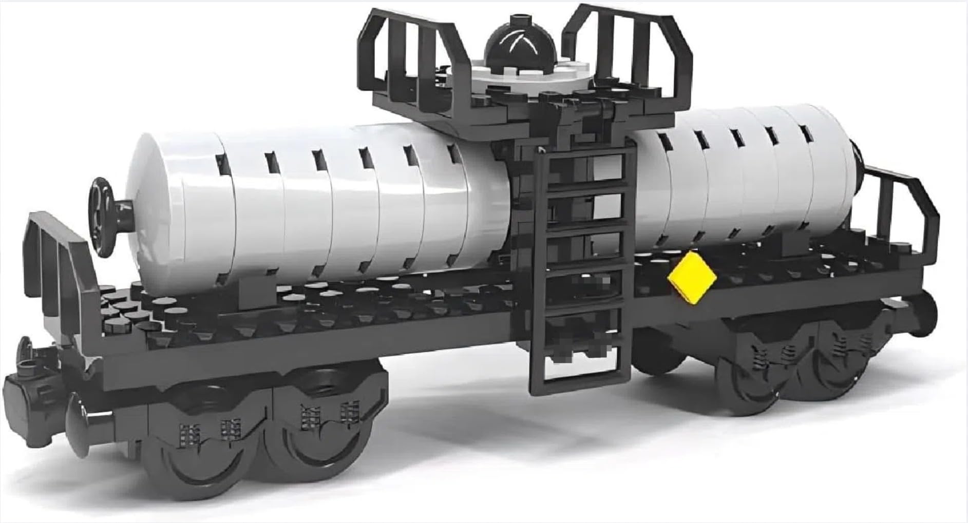 City Freight Train Car Carriage Building Blocks Set, Oil Tank Carriage Model Kits, Heavy Railroad Carriage Car Modular Building Blocks, DIY Toys Gift for Train Lovers