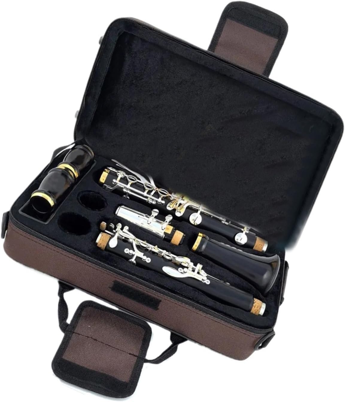 Ebony Silver Plated Clarinet Bb 18 Keys Clarinet