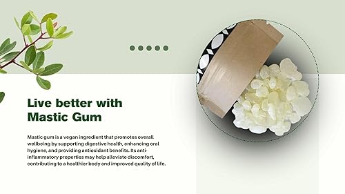 Miniatura 6 de Chios Lágrimas de mástique, resina griega, paquetes de mástique 100 % naturales de productores de mástique