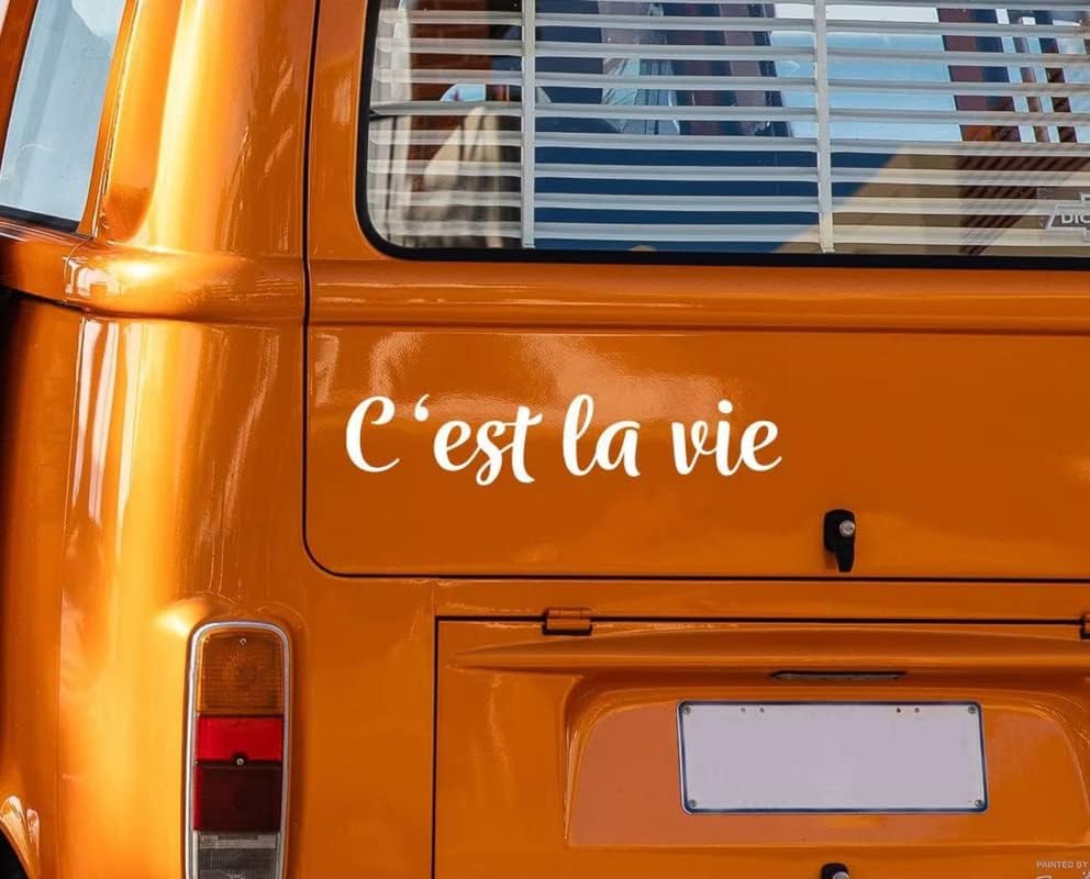 LYOMANLYOMAN® C'est la Vie The Life Car Sticker Exterior Vanlife Sticker Car Camper Sticker Camper Sticker Decal Vinyl