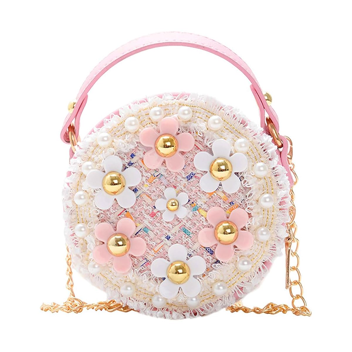PALAY® Sling Bag for Girls, Cute Bags for Girls Floral Pearl Purse for Girls Princess Casual Handbags for Girls Pink Floral Pear Girls Bags Stylish Latest Small Bags for Girls-Gift for Girls (B0CW3D1XZH) Amazon Price History, Amazon Price Tracker