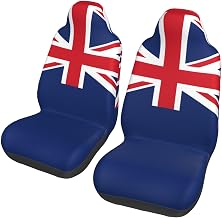 Flag of The Turks and Caicos Islands Car Seat Covers, Car Seat Protectors (2 Pack), Protect Sedan, SUV, Truck, Van, Bus, Ferry Seats Cleaner