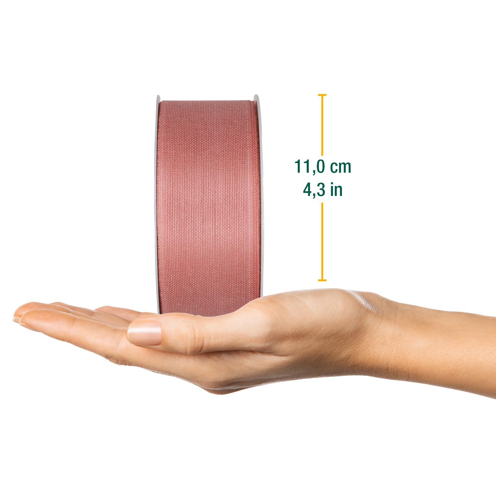 Halbach Silk Ribbons Gift Ribbon Width 40 mm Length 25 m Ribbon Made in Germany Gift Ribbons in a Variety of Colours and Widths Perfect for Packaging and Decorating Colour: Pink - Image 2