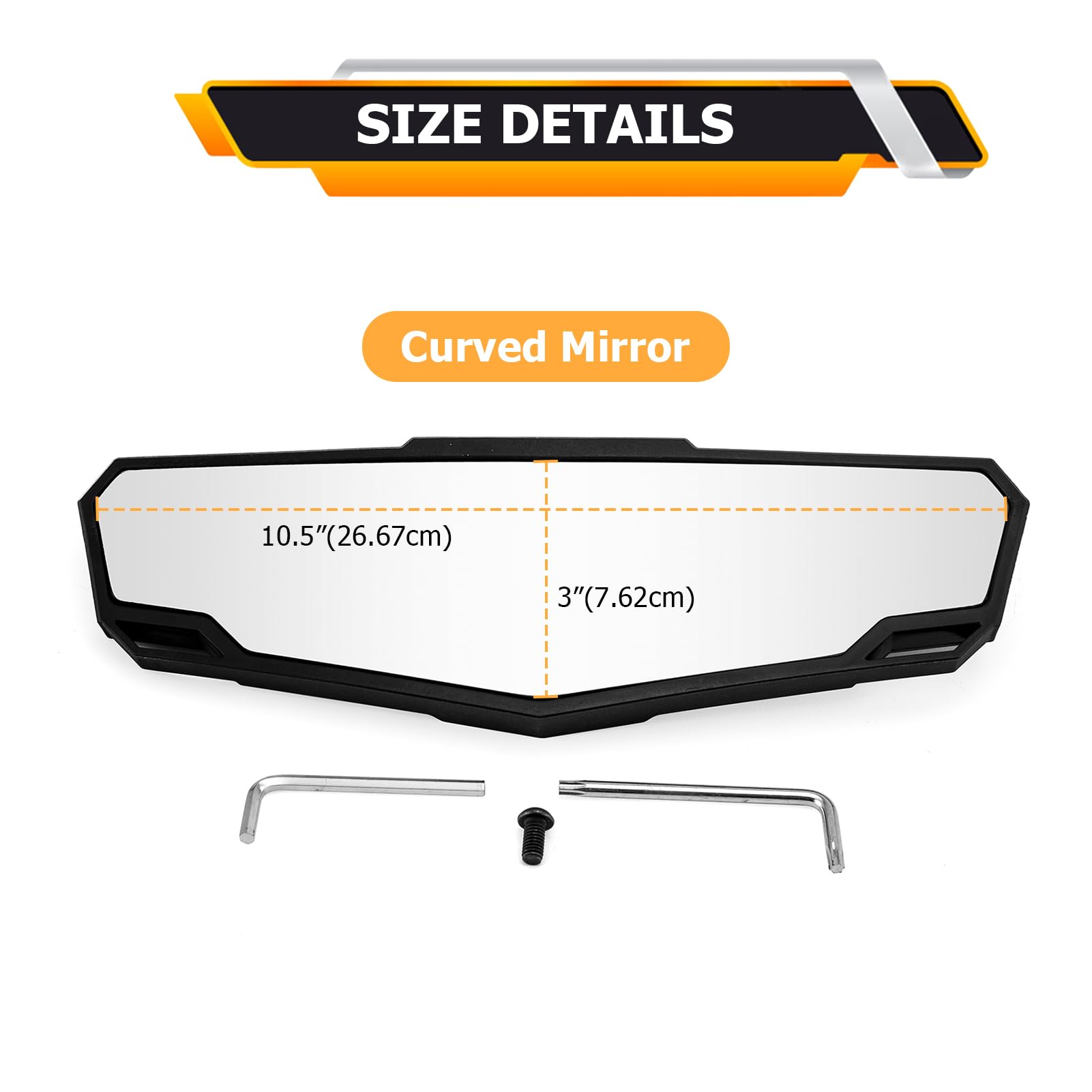 Snapklik.com : WeiSen Center Rear View Mirror 360 Super Wide Angle ...