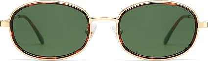 Retro Oval Sunglasses for Women Men Trendy Large Round Y2k Sunnies AP3681
