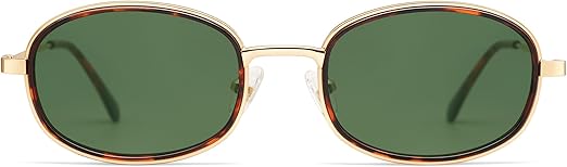 Retro Oval Sunglasses for Women Men Trendy Large Round Y2k Sunnies AP3681