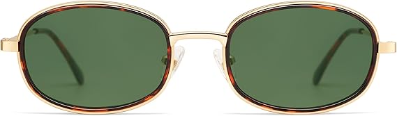 Retro Oval Sunglasses for Women Men Trendy Large Round Y2k Sunnies AP3681