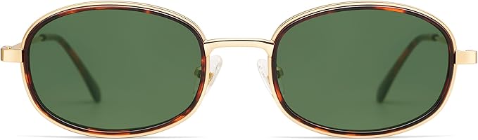 Retro Oval Sunglasses for Women Men Trendy Large Round Y2k Sunnies AP3681