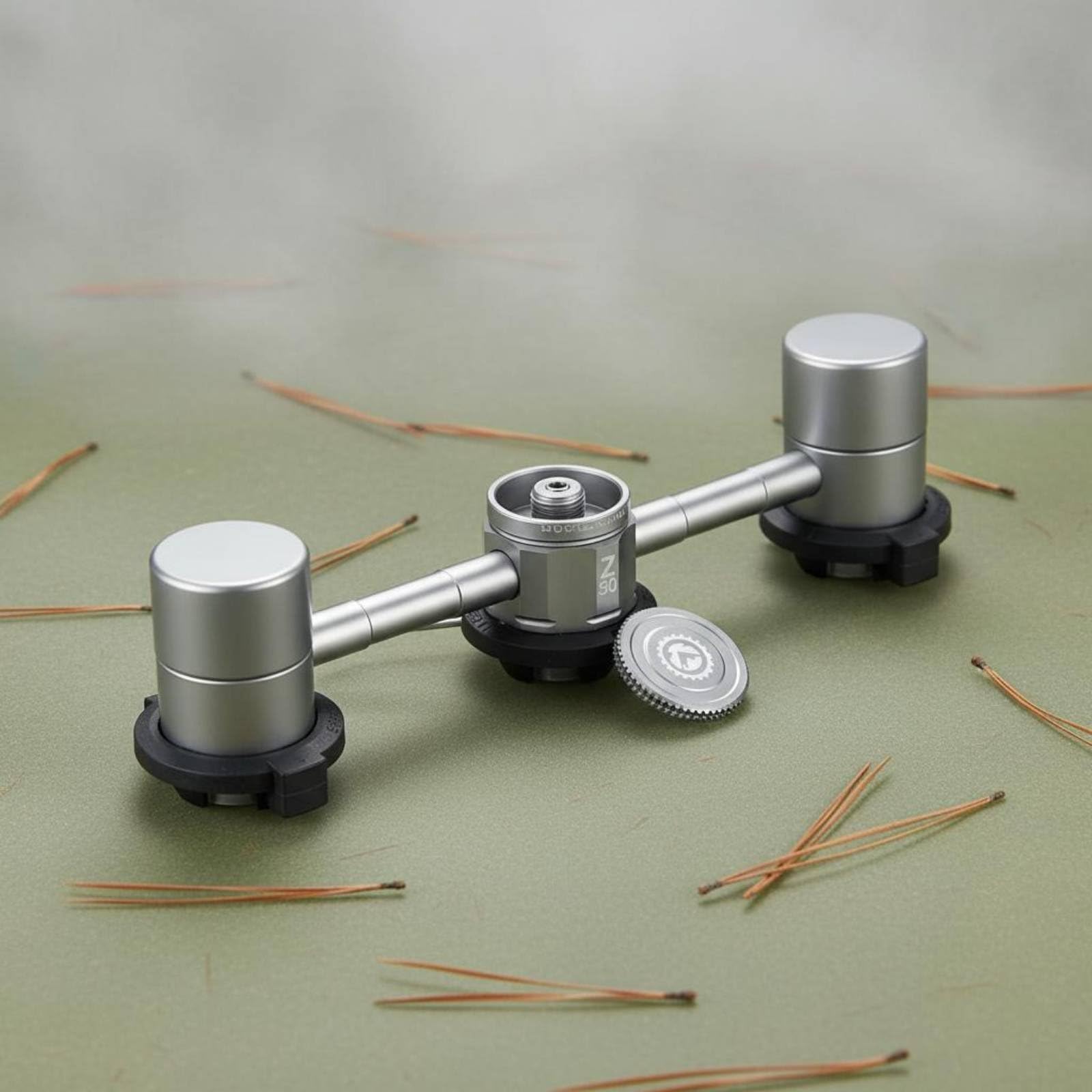 Outdoor Brennstoffbehälter Camping Kocher Verteiler Mehrfachanschluss Adapterkopf Gaszufuhr Konverter Aluminiumlegierung Stahl Stabil Sicher für Bergwandern Picknick Outdoor Mahlzeiten