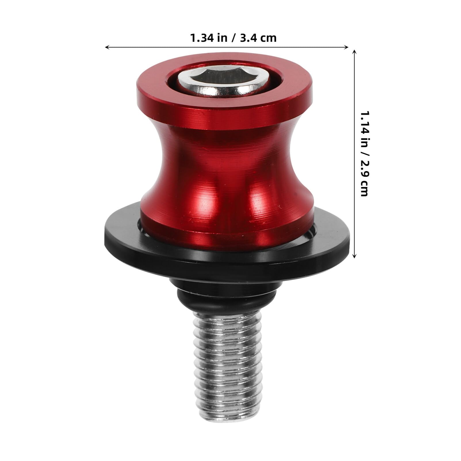 iplusmile Solidna Śruba Do Stojaka Motocyklowego Z Żelaza O Rozmiarze 10 Mm Suwaki Do Uniwersalnych Szpul Motocyklowych