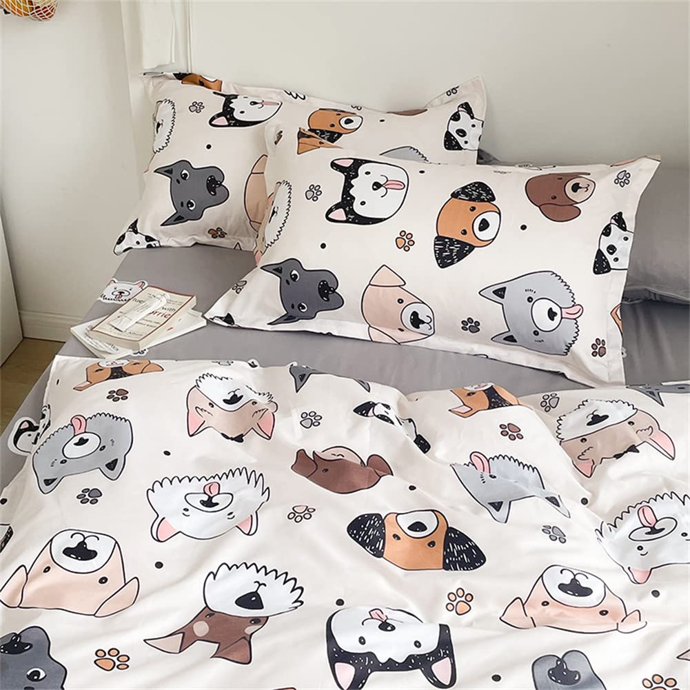 Koudi Biancheria Da Letto Bambina Con Coniglietti – Copripiumino 135x200 Cm E Federa 80x80 Cm, Microfibra Morbida E Ipoallergenica, Cerniera E Lacci Interni - 3