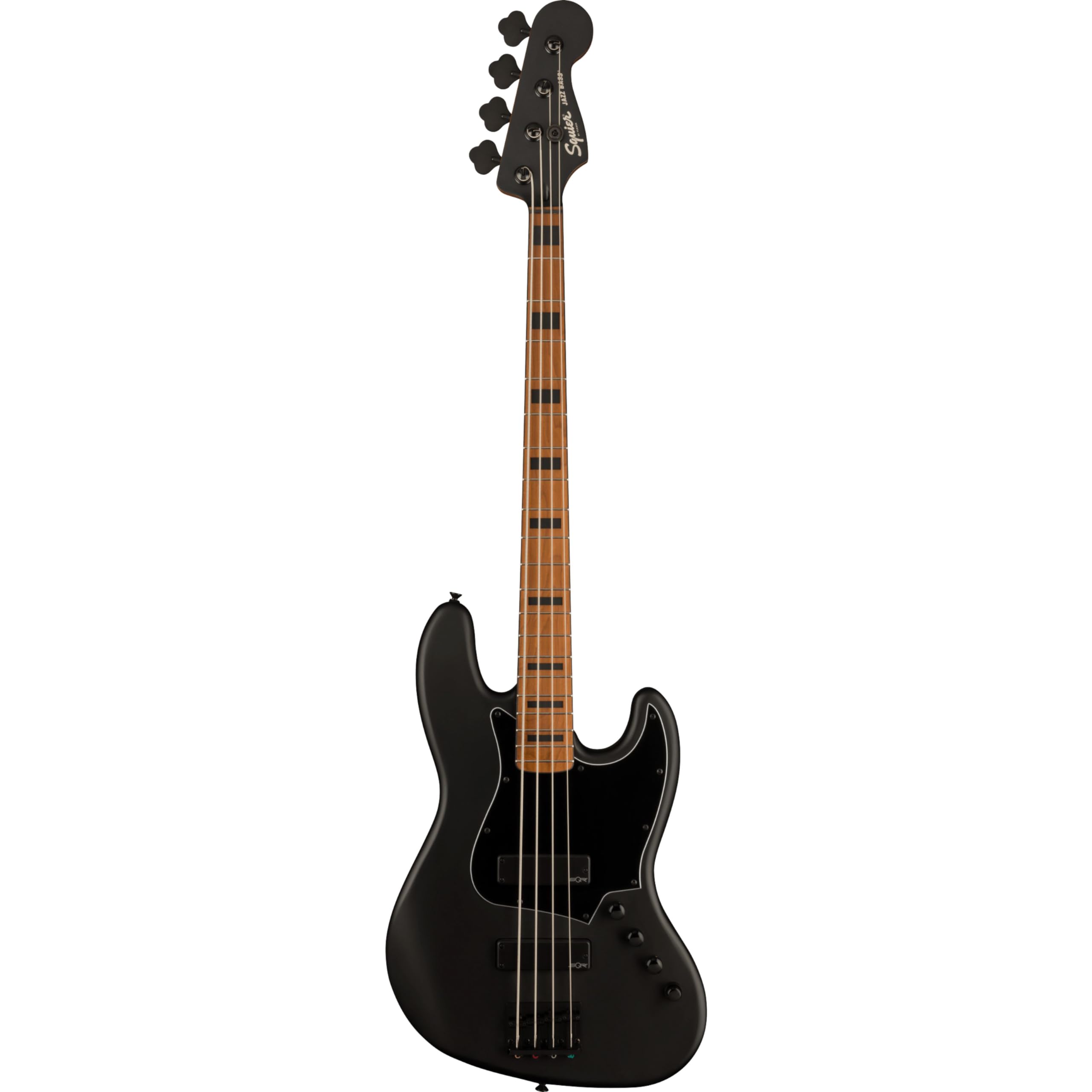 Squier FSR Contemporary Active Jazz Bass HH RMN Flat Black - 4