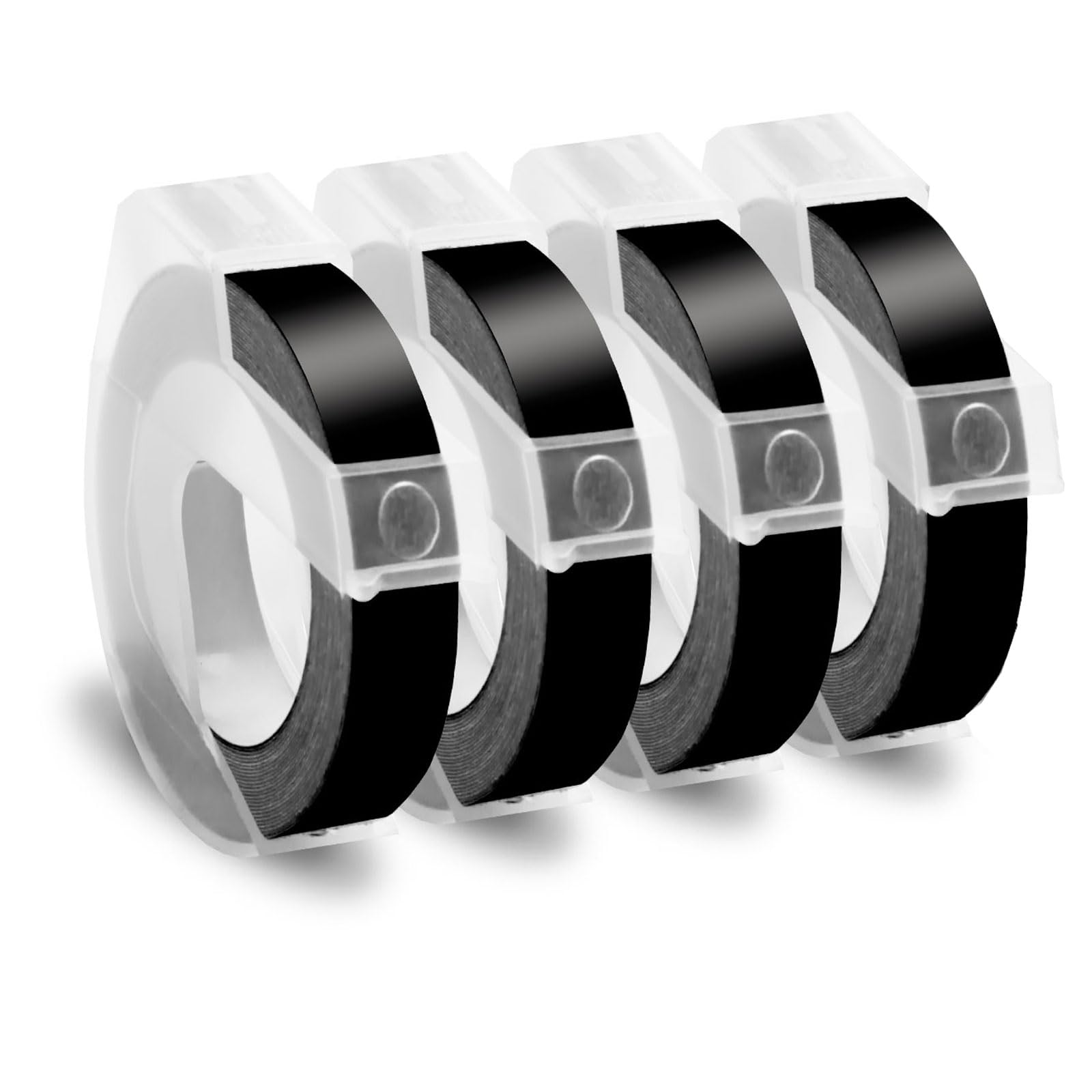 Amazon | ダイモ テープ 幅9mm 長さ3m 黒 エンボステープ つやあり