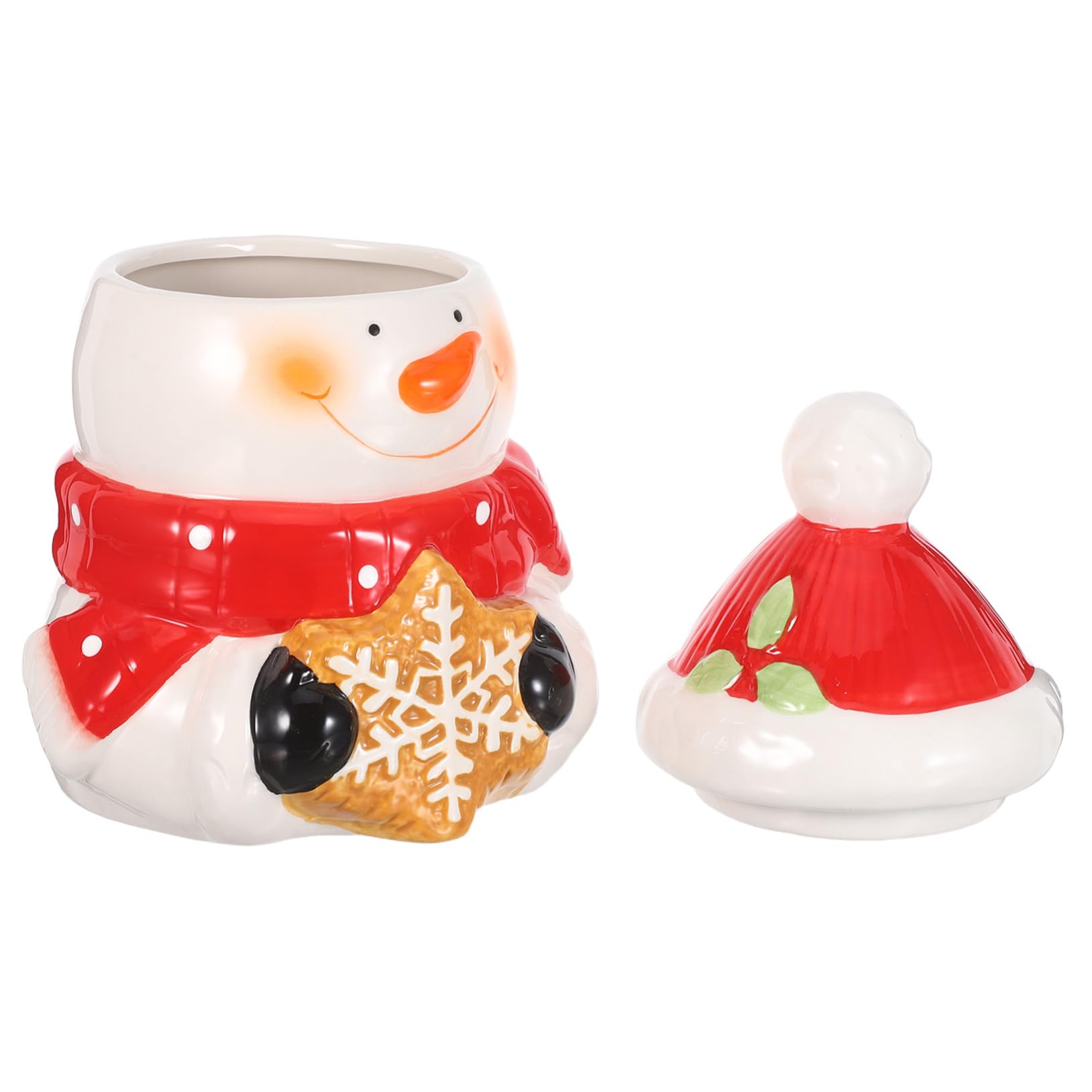 Zerodeko Pot de bonbons biscuits boîte à biscuits de Noël boîte de bonbons de Noël de faveur de la fête