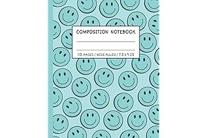 Composition Notebook Wide Ruled: Aesthetic Notebook for Girls
