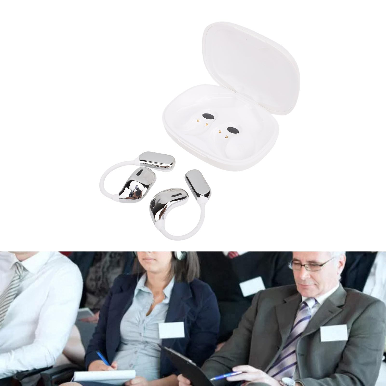 Dpofirs KI Übersetzung Ohrhörer Echtzeit, 133 Sprachen Kabellos Bluetooth