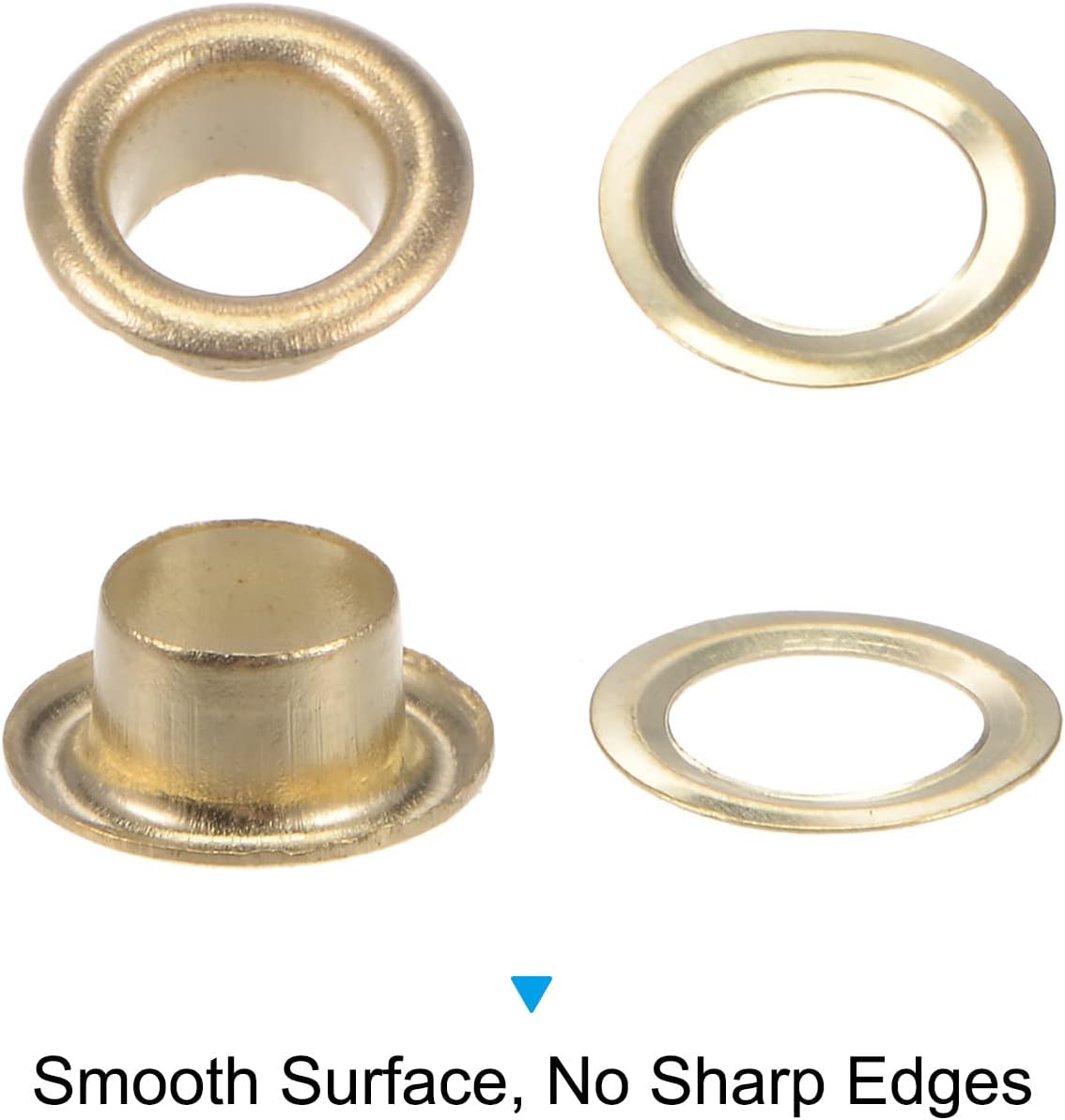 HARFINGTON 400 Set Grommet Eyelets Grommet Tool Kit Multi-Color 5mm 3/16 Inch Metal Grommet Kit with 3pcs Installation Tools & Storage Box for Shoes Clothes Leather DIY