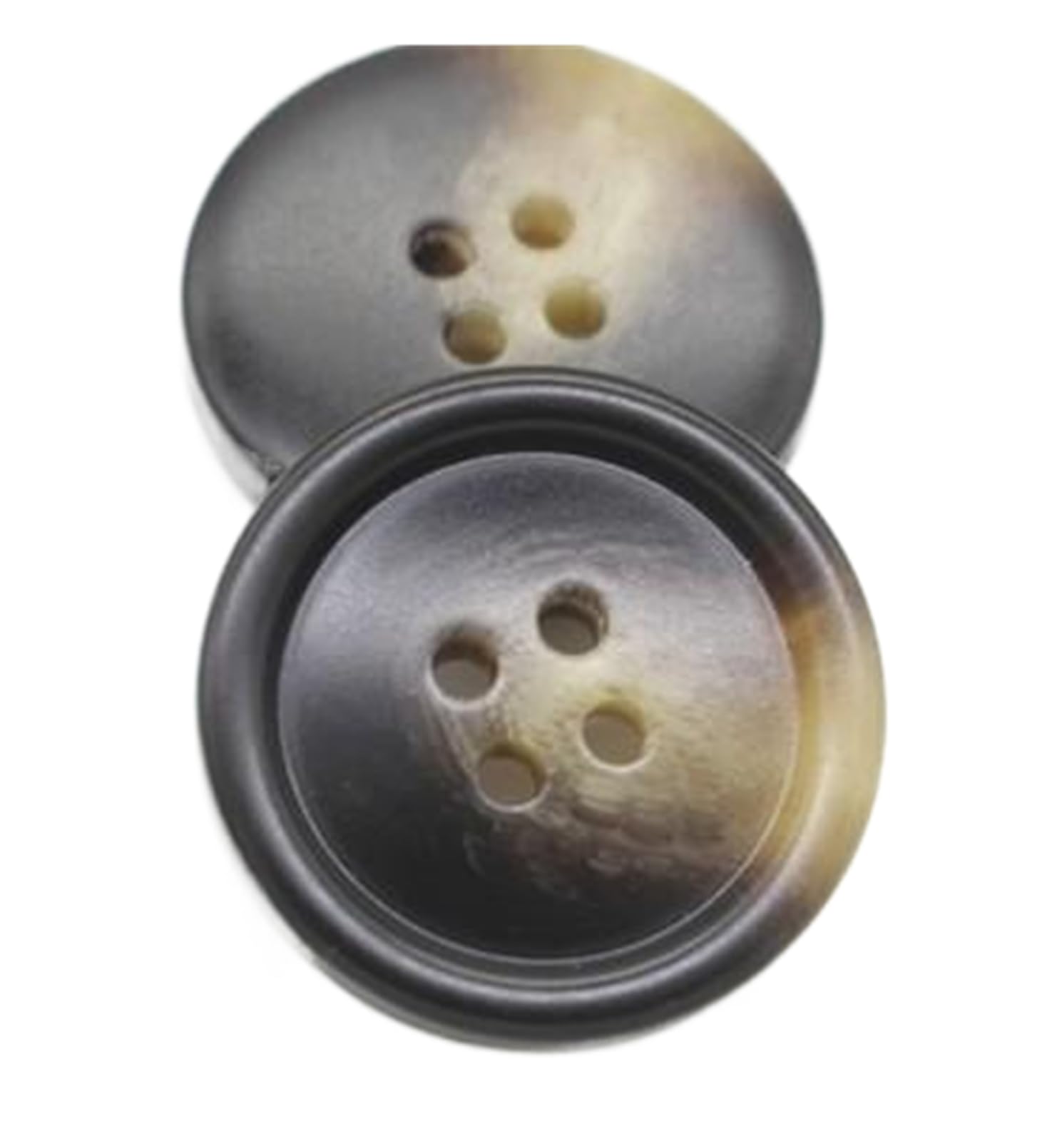 Button Black Brown Coat Button Decorative Sewing Accessories, Color 6, 27mm 10pcs