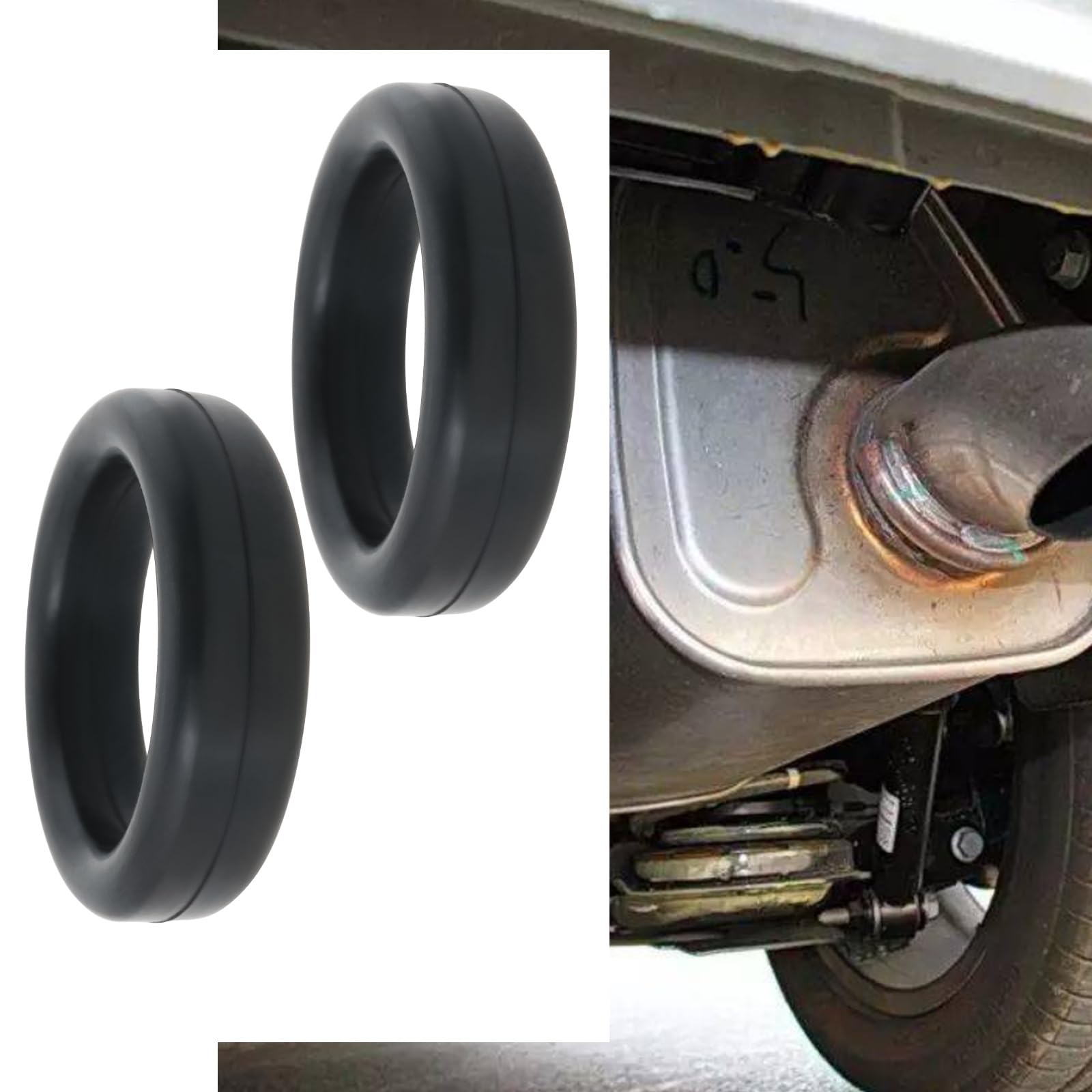 4 Pezzi Gancio Per Marmitta Di Scarico Per Auto Gancio Per Scarico In Gomma EPDM Diametro Esterno 70 Mm Diametro Interno 50 Mm Per Appendere La Scatola Posteriore Di Scarico