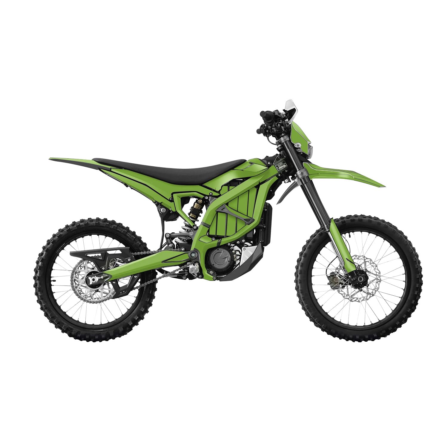 Surron Ultra Bee Graphics Kit Wrap - Solid Lime Green - Sur-Ron Skin - Premium 3M Vinyl Protective Wrap Decal Cover - Easy to Apply | Crafted in The USA by MightySkins