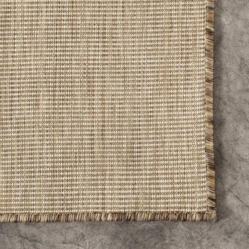 Alfombra runner nuLOOM Outdoor 2' x 6' marrón miniatura 4