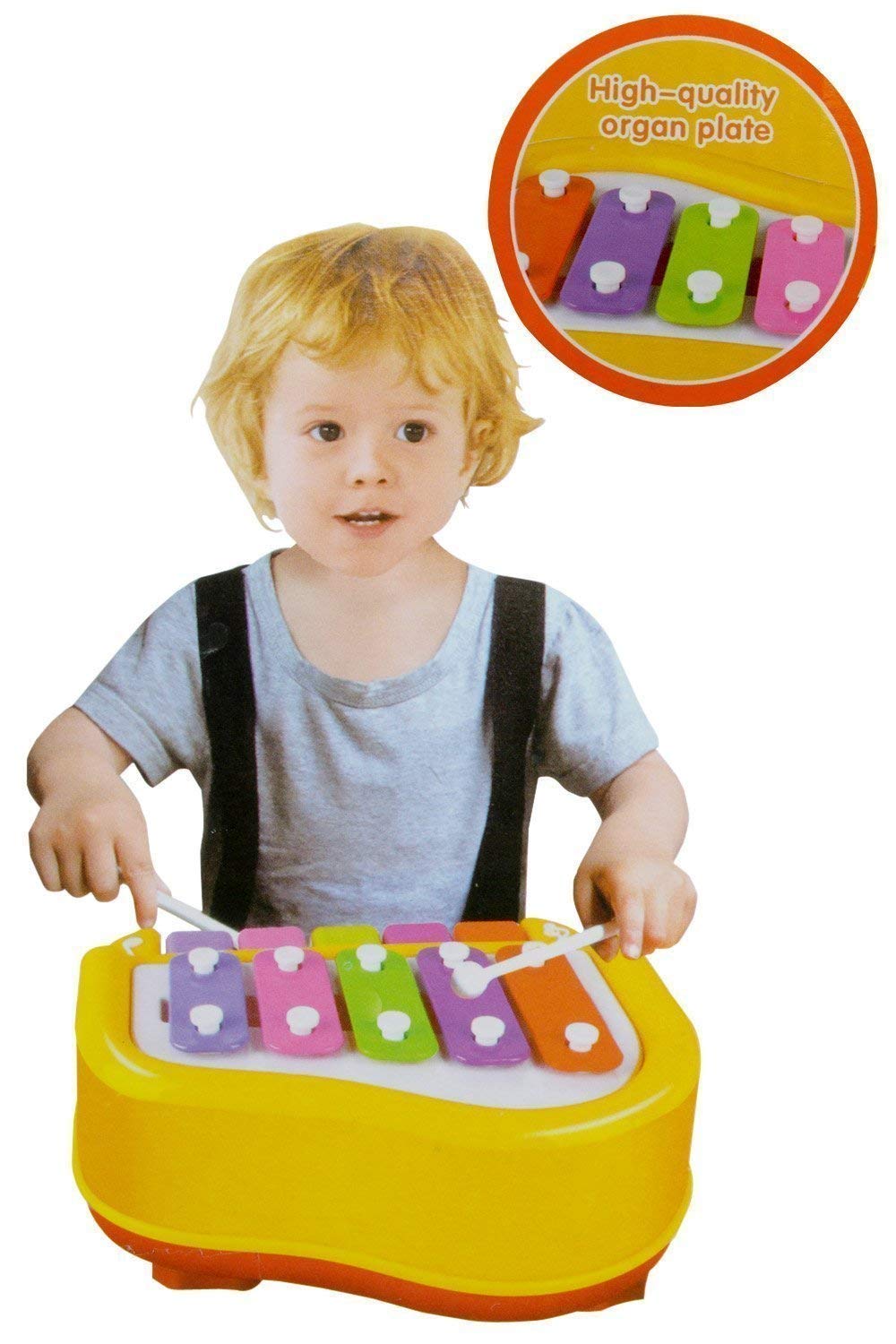 Shivaaro 2-in-1 Xylophone and Piano Toy with Colorful Keys for Toddlers and Kids - Educational Musical Instrument 1