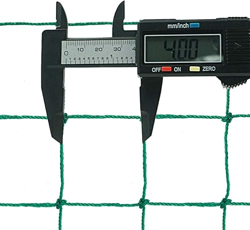 Miniatura 4 de Aoneky Red de respaldo de fútbol de 10 x 10 pies, 10 x 20 pies, 10 x 30 pies, malla cuadrada de 4 pulgadas, cable de polietileno resistente de 0.1