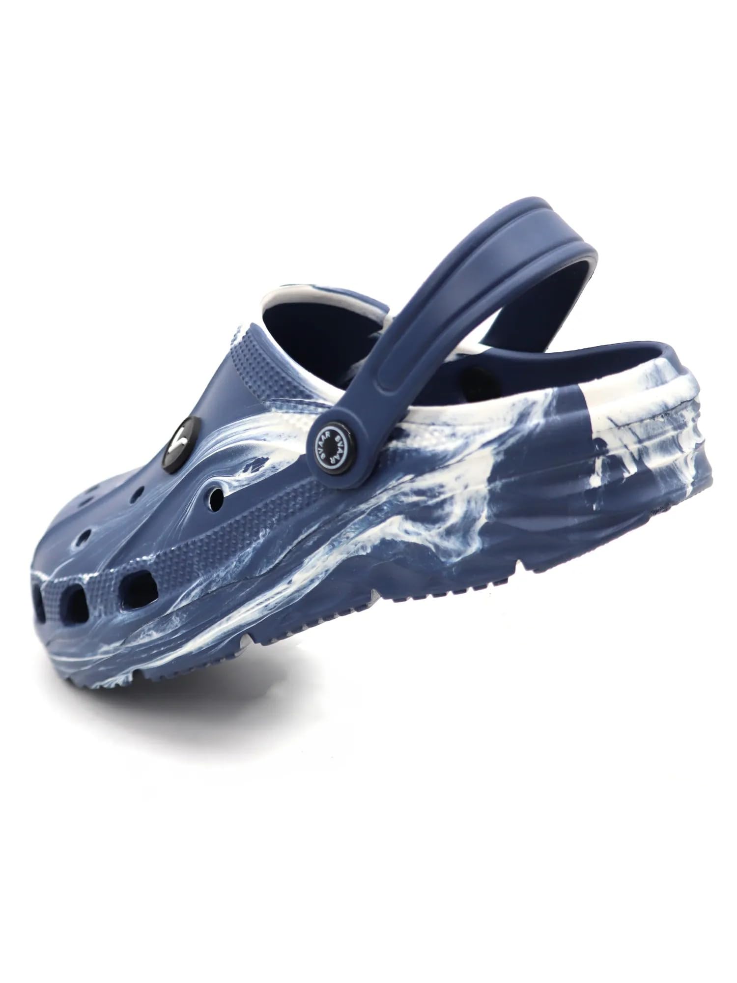 SVAAR Mens Marble Effect Classic Clogs || Sandals with Adjustable Back Strap for Men (B0D4VZXKD7) Amazon Price History, Amazon Price Tracker