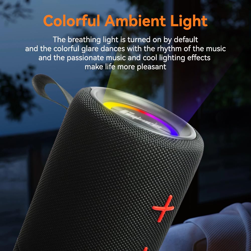 Altoparlante Bluetooth 2 in 1 con doppia divisione, 40 W, altoparlante portatile wireless con bassi profondi, impermeabile IPX6, Bluetooth 5.3, riproduzione 24h, suono stereo a 360° per casa