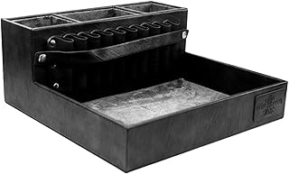 Suporte de ferramentas de barbeiro Tesouras profissionais para corte de cabelo Tesoura removível caixa de ferramentas para aparadores de cabelo Suporte para ferramentas de barbeiro,Caixa de ferramentas para cabeleireiro,Caixa de ferramentas para cabeleireiro,Organizador de aparador de cabelo,Organizador de tesouras Black