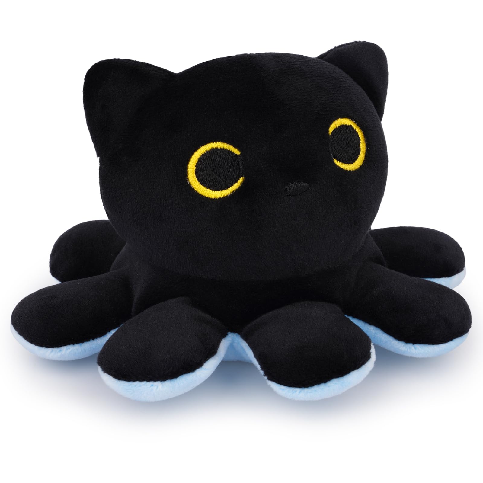 猫の顔 ぬいぐるみ 黒 Amazon.co.jp: ZeffuLyne タコ猫ぬいぐるみ 4インチ かわいいタコの