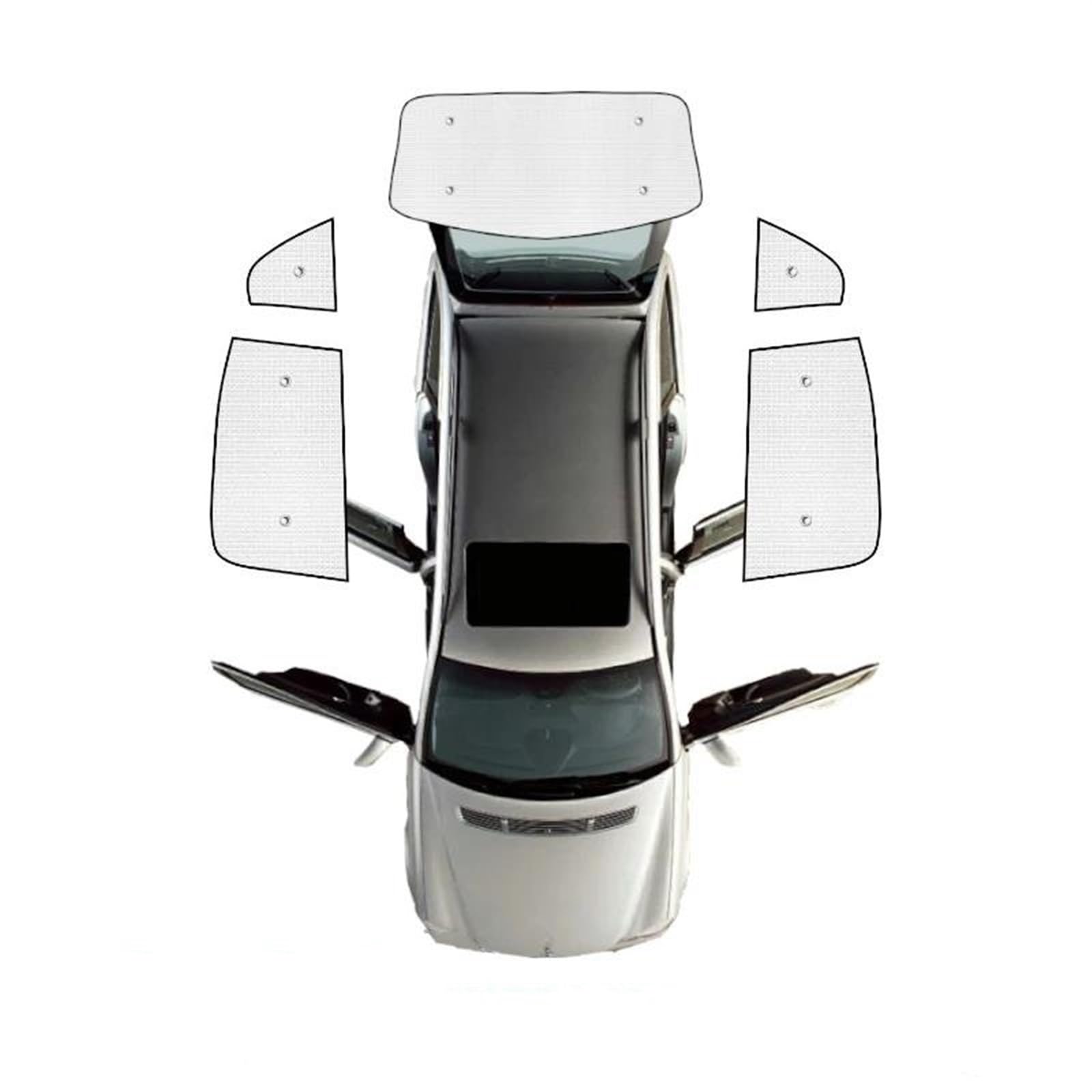 Cortinas Divisorias Coche Parasoles Cobertura Completa Ventanas Laterales Coche Accesorios Parabrisas Para VW, Para Passat B8 Variant 2014 2015 2016 2017 2018 2019 2020 2021 Rayos UV Parasol(Rear suns
