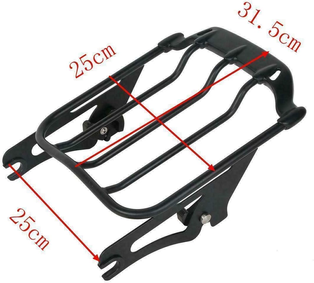 Green-L Sissy Bar Backrest with Luggage Rack and Docking Kit Fit for Harley Touring Road King Street Glide Electra Glide Ultra Classic Limited 2014-2025
