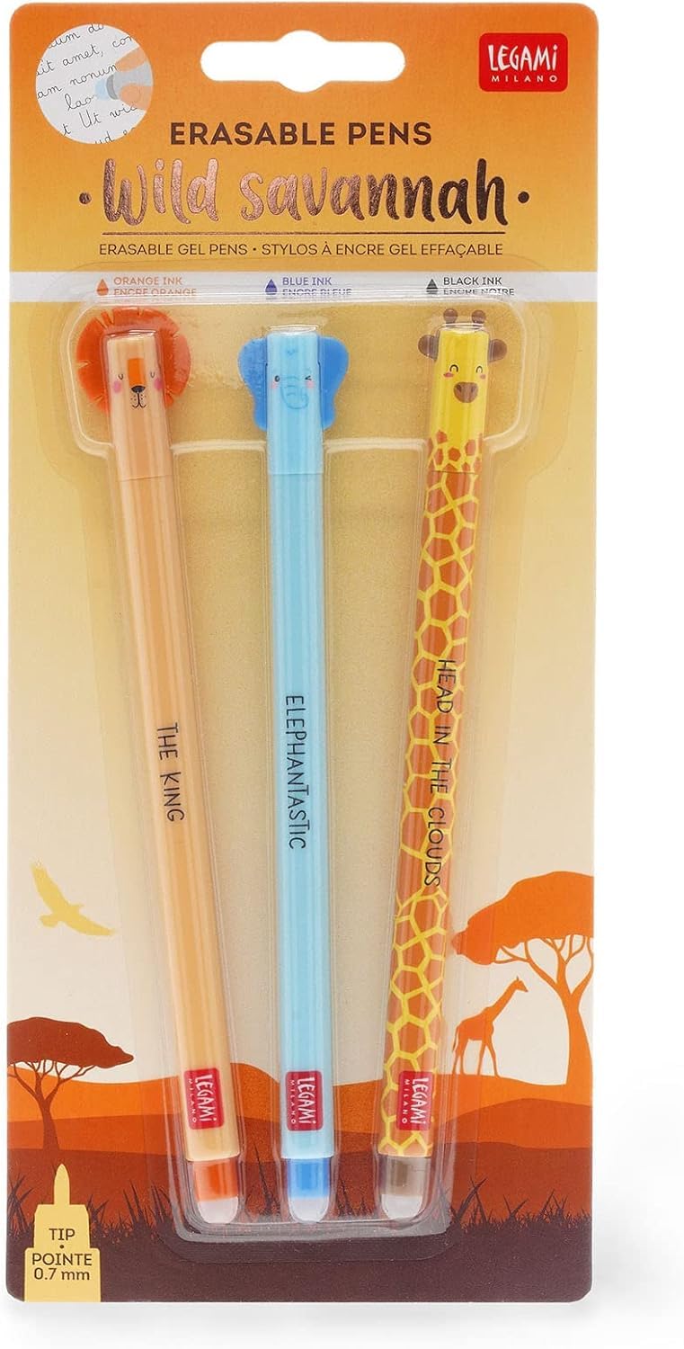 8 Halloween Gelstifte Löschbar + 9 Nachfüllminen - Thermoempfindliche Tinte Mit Tier-Motiven 0,7mm