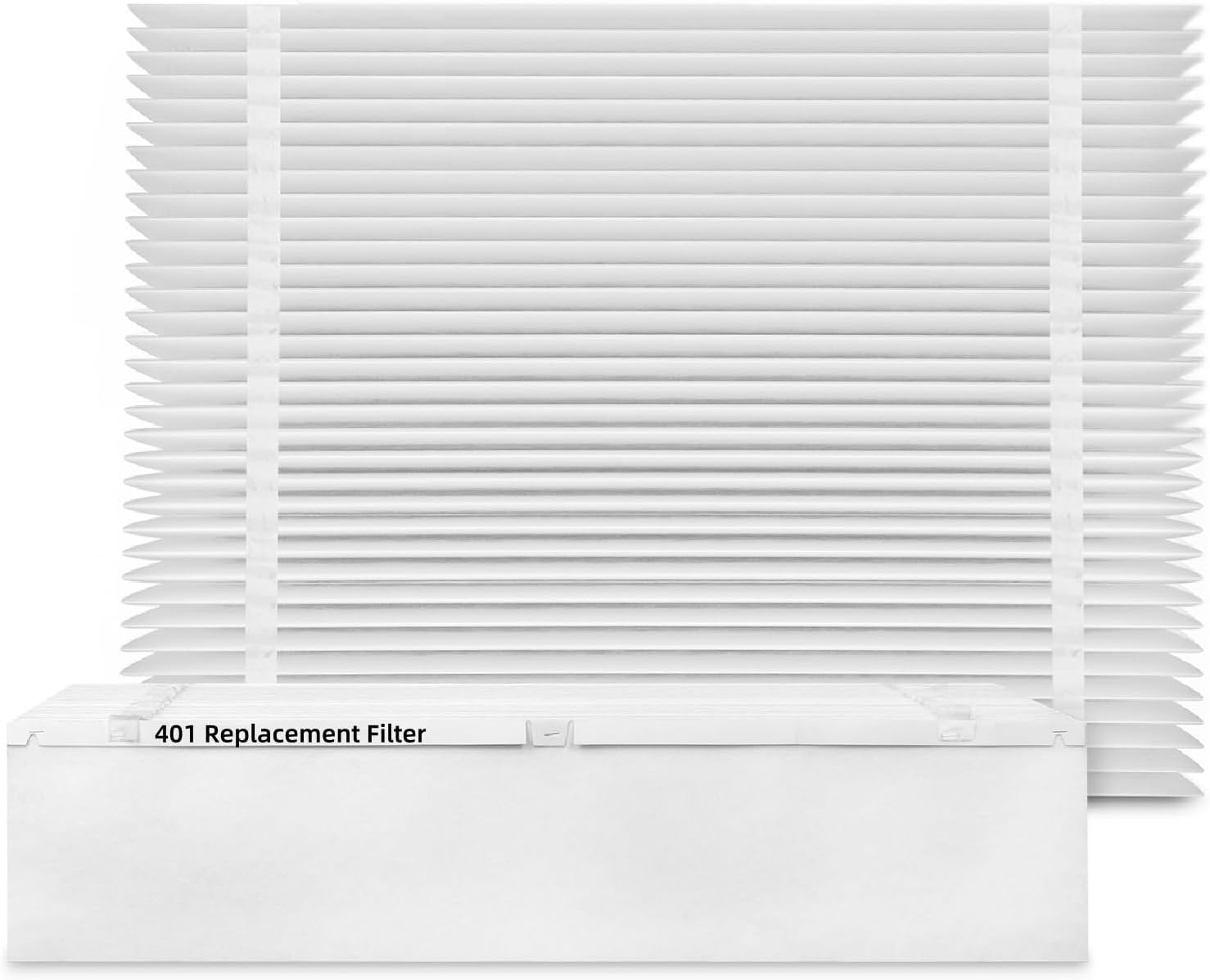 2-Pack 401 Replacement Filter Compatible with AprilAire 2400, Space-Gard 2400 Whole-House Air Purifier, MERV-10 Furnace Filter, 16x25x6 Air Filter