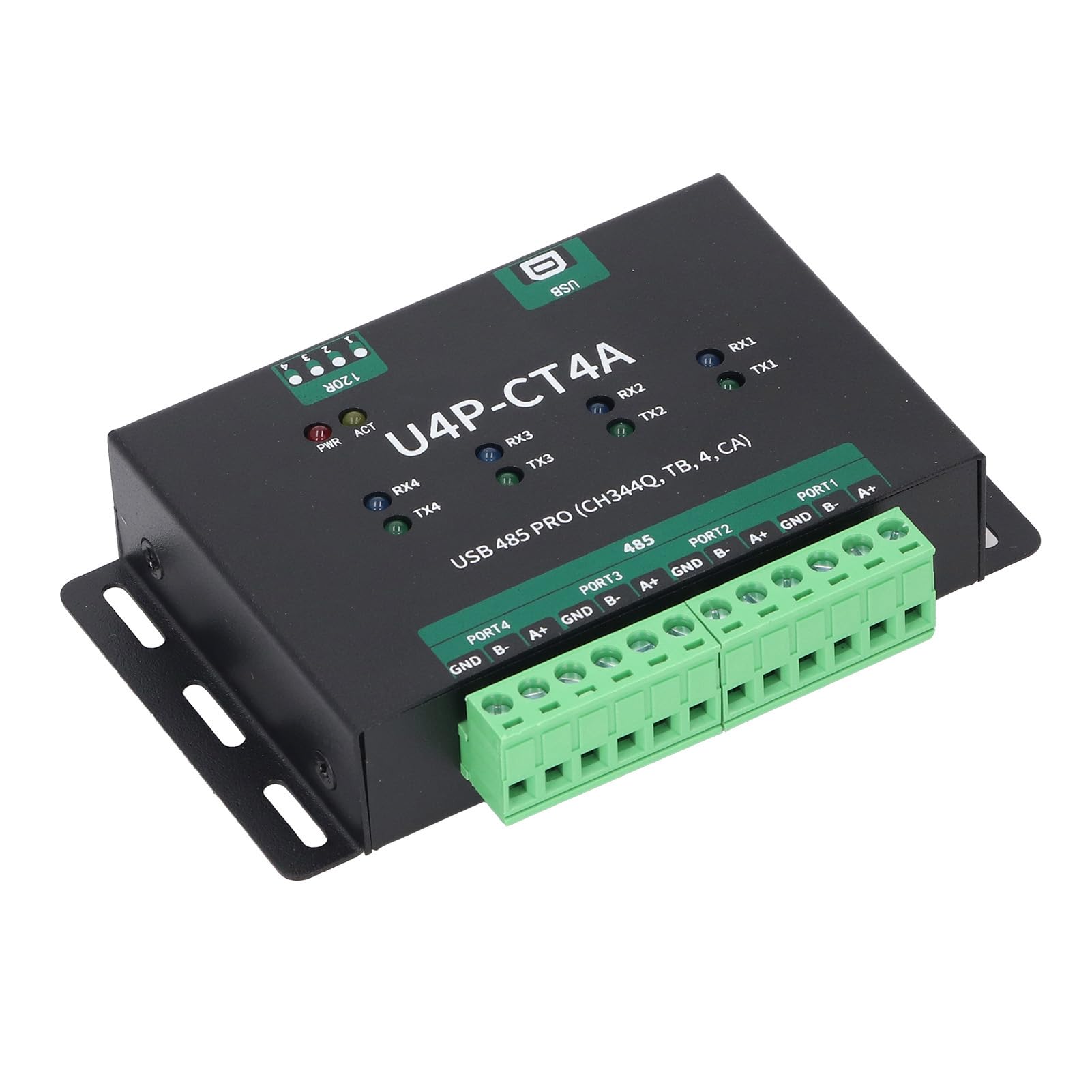 Bewinner USB a 4 Vie Convertitore Industriale Modulo Seriale