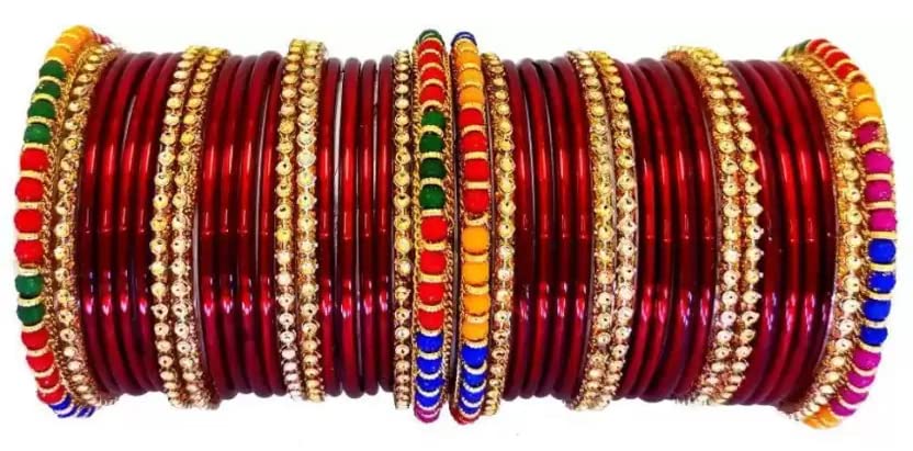 GLASS EMPIRE GLASS BANGLES BOOND KADA & ANJU SET FOR WOMEN & GIRLS (PACK OF 40) (2.6, MAROON) (B0BKXY76T9) Amazon Price History, Amazon Price Tracker