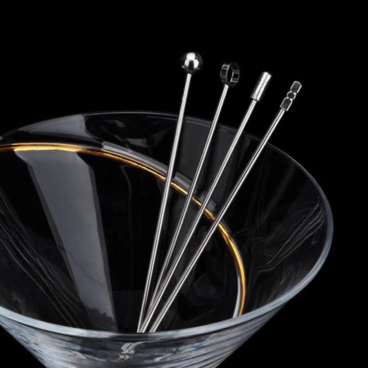 3 Ensembles Signe De Décoration De Cocktails Paille Acier À Cocktails Barman Brochettes Sélectionne Bâtonnets pour Mélanger Les Boissons Cueillette De Fruits 20 Pièces * 3