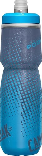 Miniatura 2 de CamelBak Podium Chill - Botella de agua aislada para bicicleta, diseño de lunares azules, 24 onzas