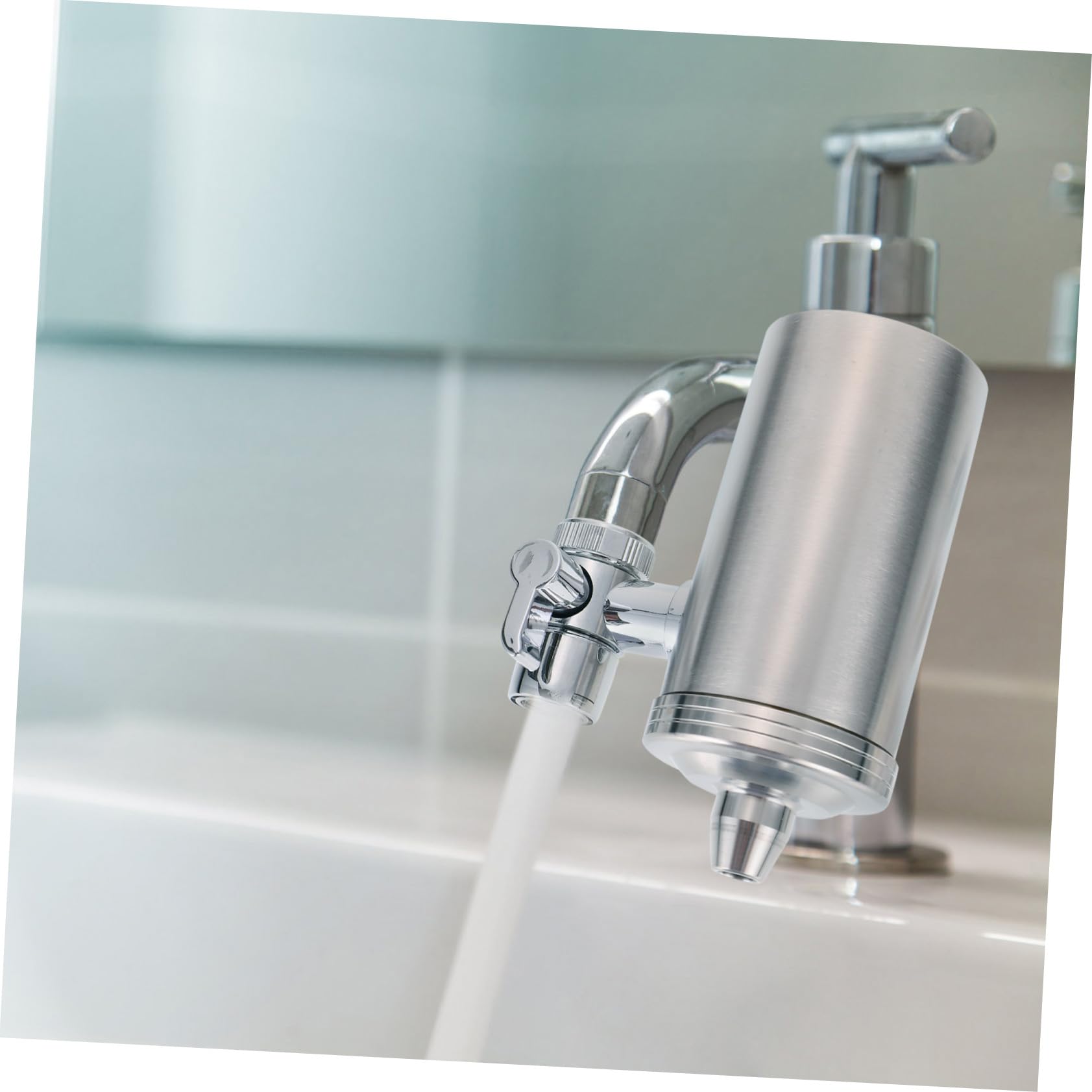 Purificateur Eau pour Robinet de Cuisine Filtre pour Évier avec Filtration Physique sans Électricité Goût et Odeur Installation Rapide et Longue Durée