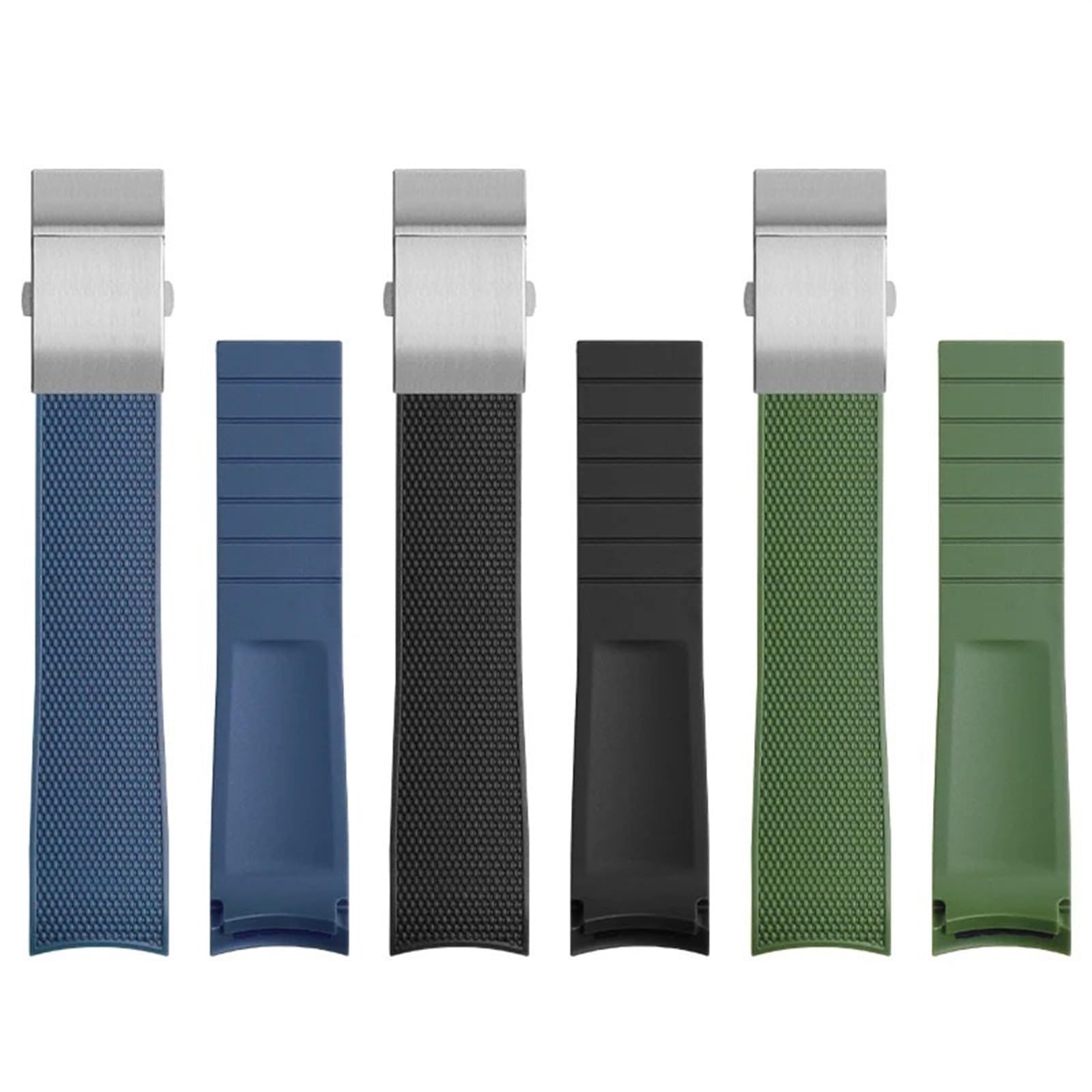 21-mm-Uhrenarmband aus Gummi mit gebogenem Ende für Conquest L37813567 L37813787 L3.781/782 Uhrenarmband Armbanduhrenarmband