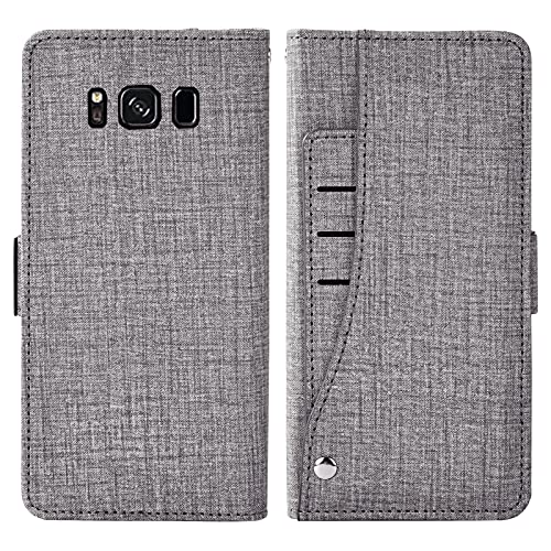 Funda para Samsung S8 Plus que protege la pantalla y guarda tarjetas 6