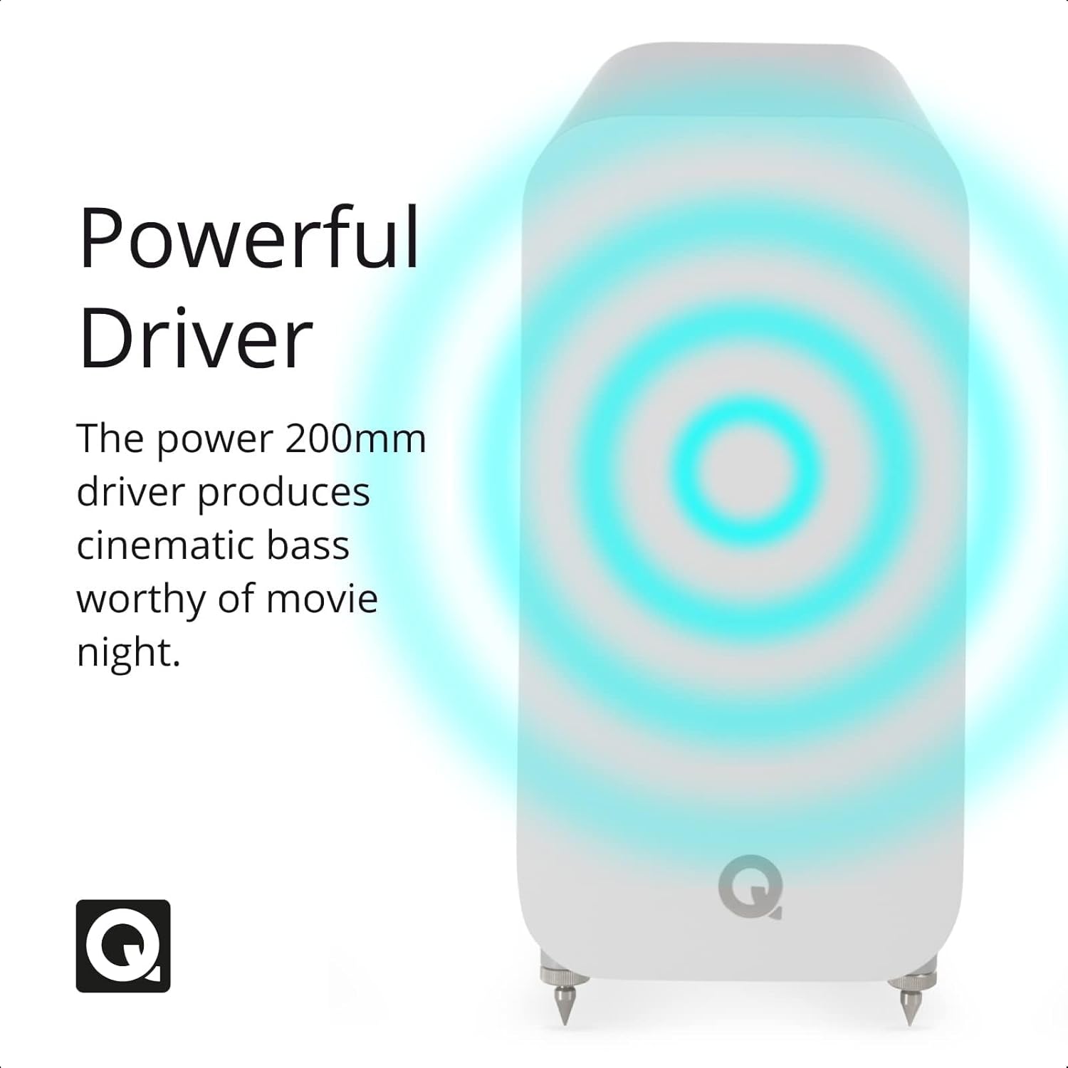 Sleek Q Acoustics 3060S Subwoofer in a Modern Setting