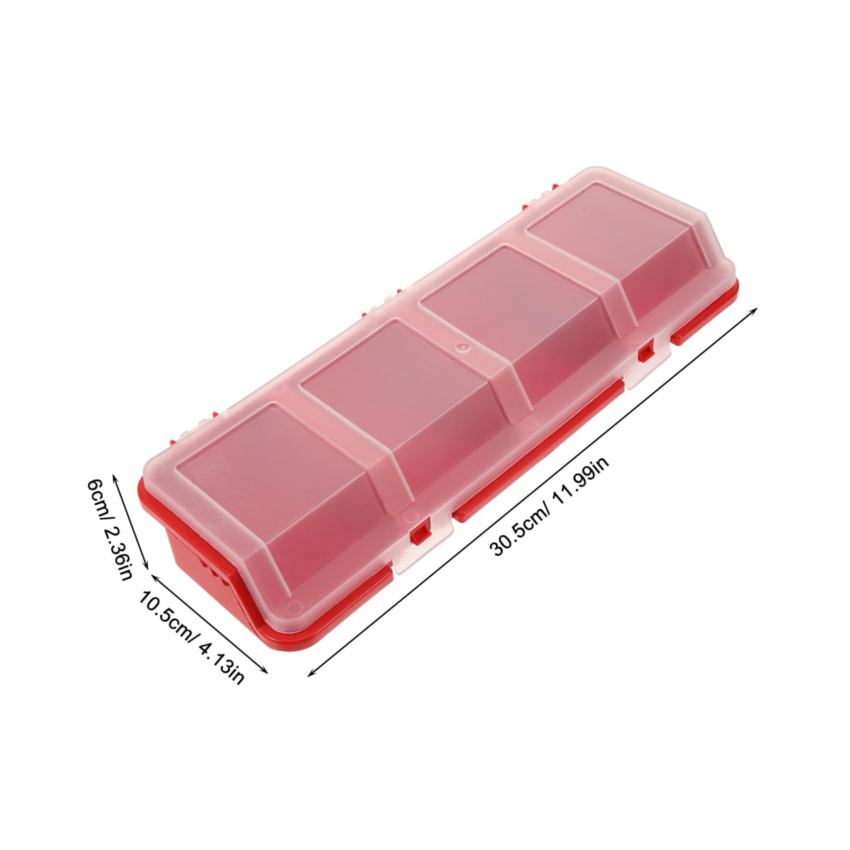 Lurrose 3 Series Caja De Almacenamiento De Tornillos Contenedores Con Tapas Compartimentos Tapado Caja Organizadora De Tornillos Caso De Tornillo Páginas Rojo 2 Piezas X 3