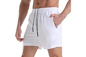 Mens White Gym Shorts: Lightweight and Performance-Driven for Ultimate Workouts
