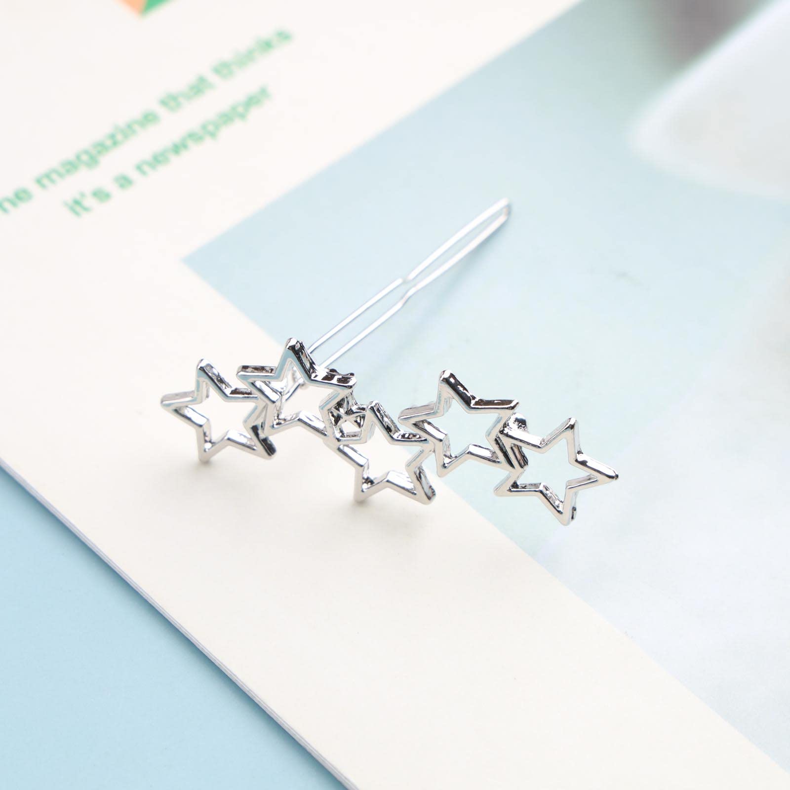 Amazon.co.jp: Yienate Stars ヘアクリップ バレッタ ヴィンテージ