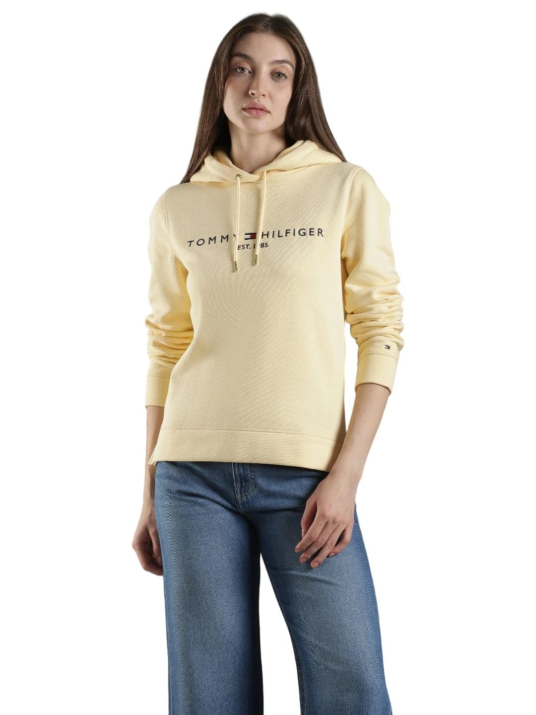 tommy hilfiger Regular Fit Cotton Hooded Neck Sweatshirt-picture-19